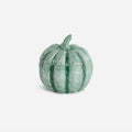 Ceramic Pumpkin w/Lid, Green