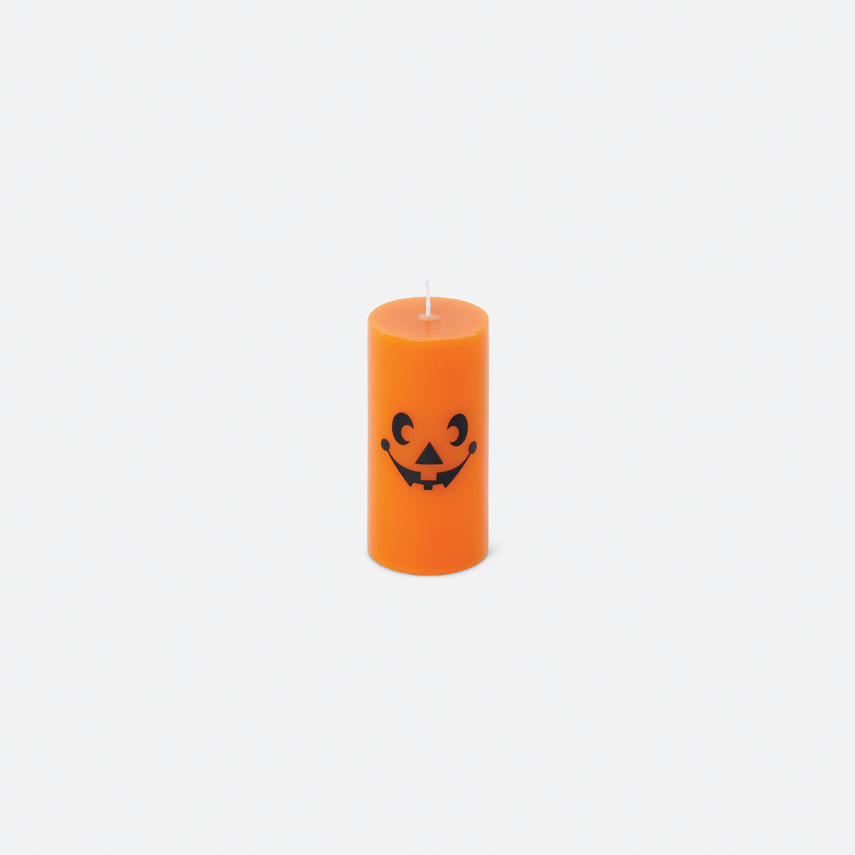 Pumpkin Face Pillar Candle