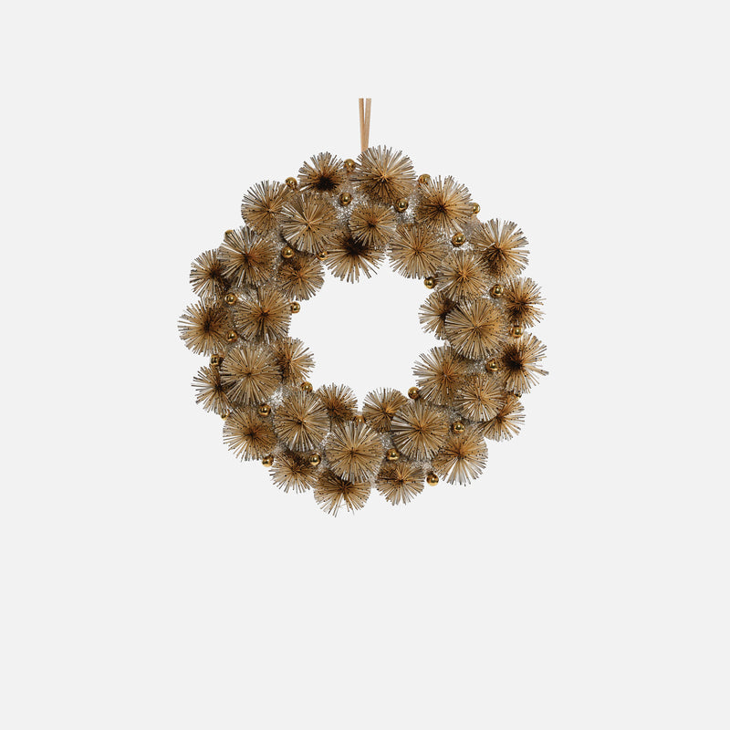 Festive Fiber Blend Wreath - 17.75"