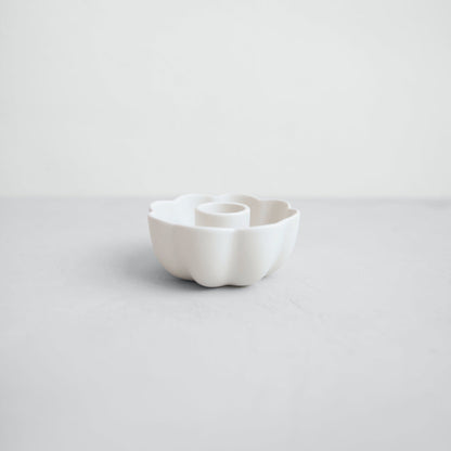 Ceramic Fleur Taper Holder - Candle Holders by Carlyle Avenue