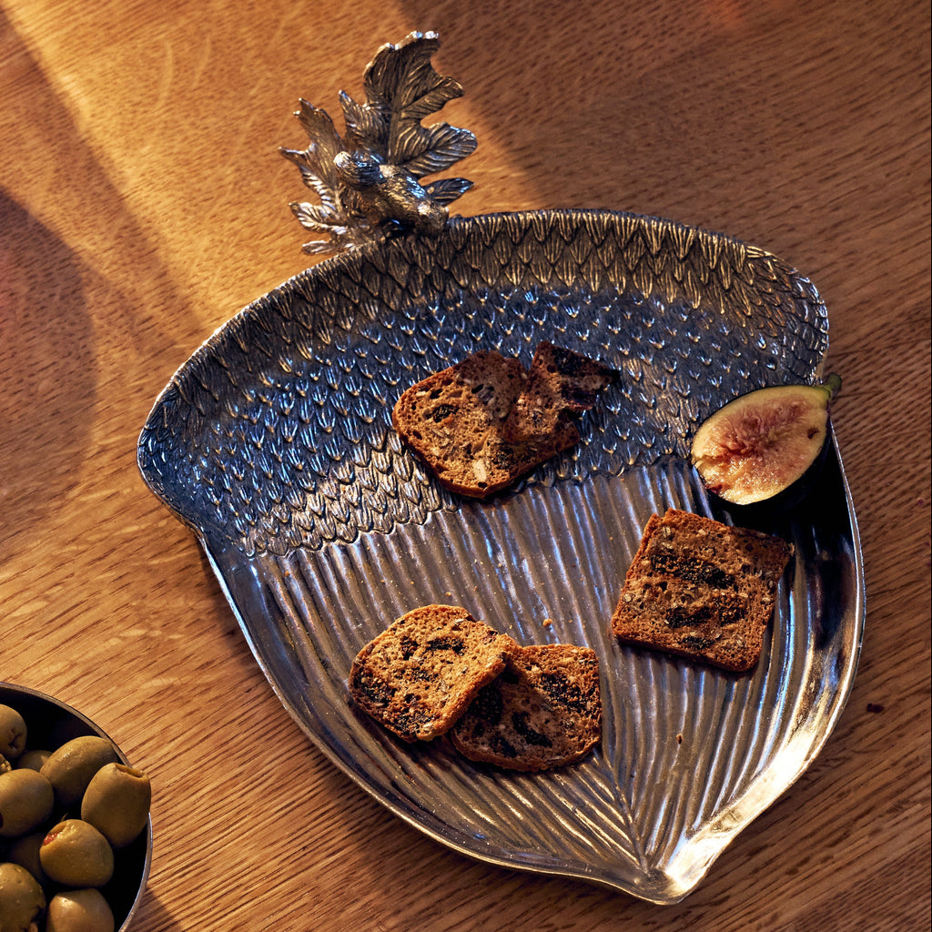St. Anton Pewter Acorn Tray