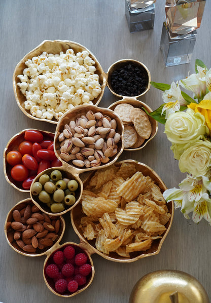 Cluster of Nine Serving Bowls - Gold - Bowls by Carlyle Avenue