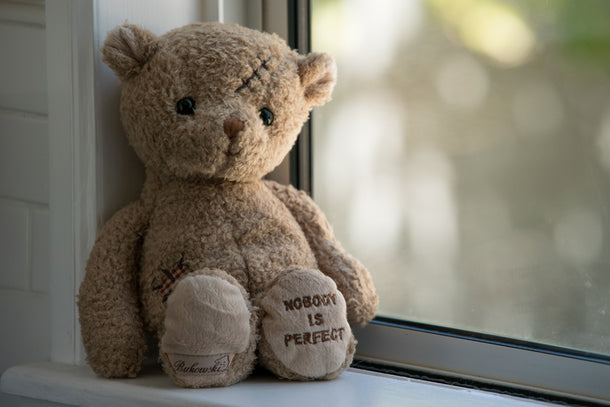 Nobody is Perfect Teddy Bear - Stuffed Animals by Carlyle Avenue