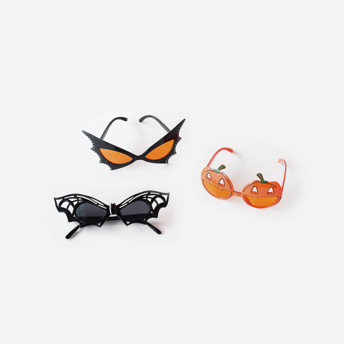 Halloween Sun Glasses, Set of 3 Assorted