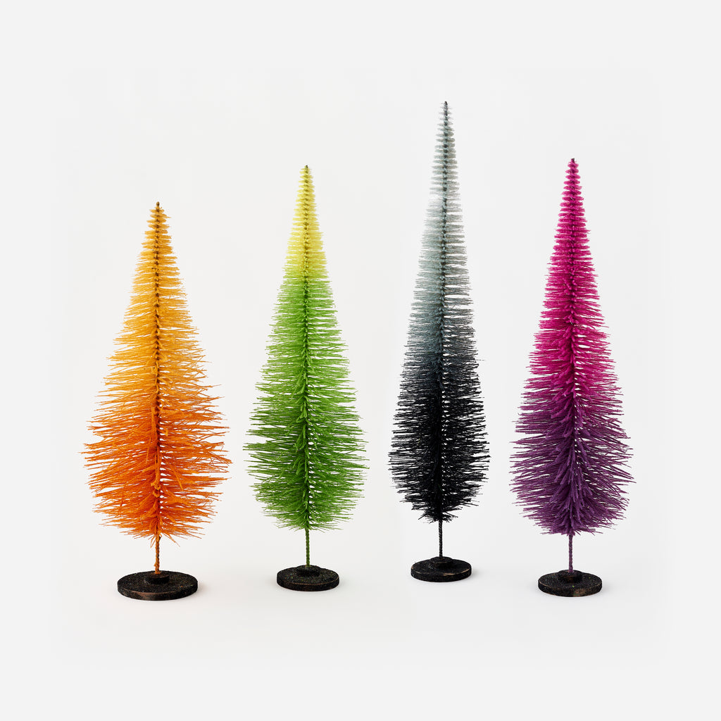 Halloween Sisal Tree, Set of 4 Assorted - Large