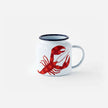 Lobster Enamel Mug, Set of 6