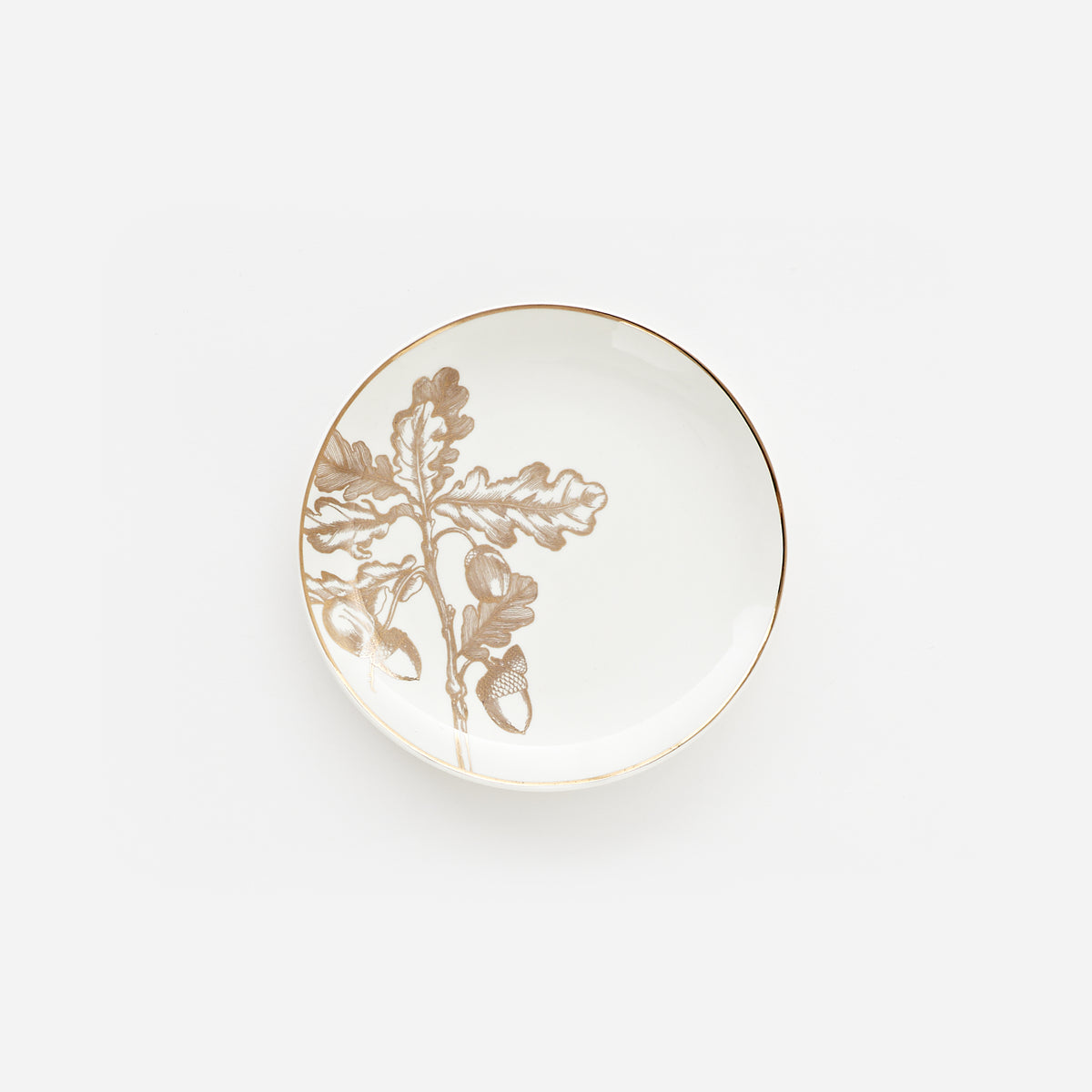 Gold Oak Leaf Plate