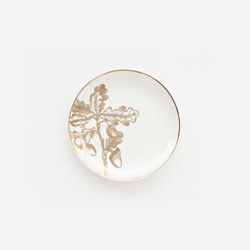 Gold Oak Leaf Plate
