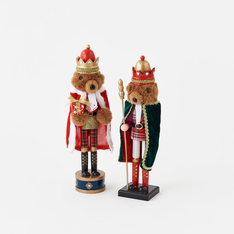 Bear Nutcracker, Set of 2 Assorted