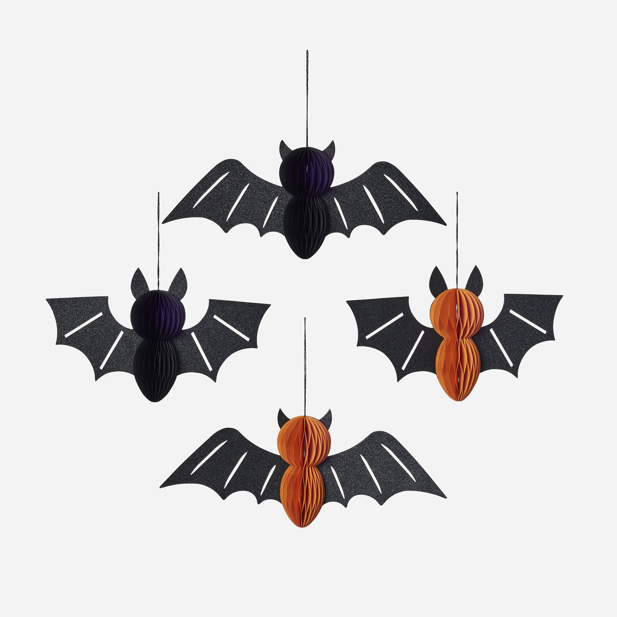 Accordion Bat, Set of 4 Assorted