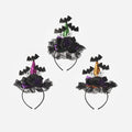 Ghost/Bat Headband, Set of 3 Assorted