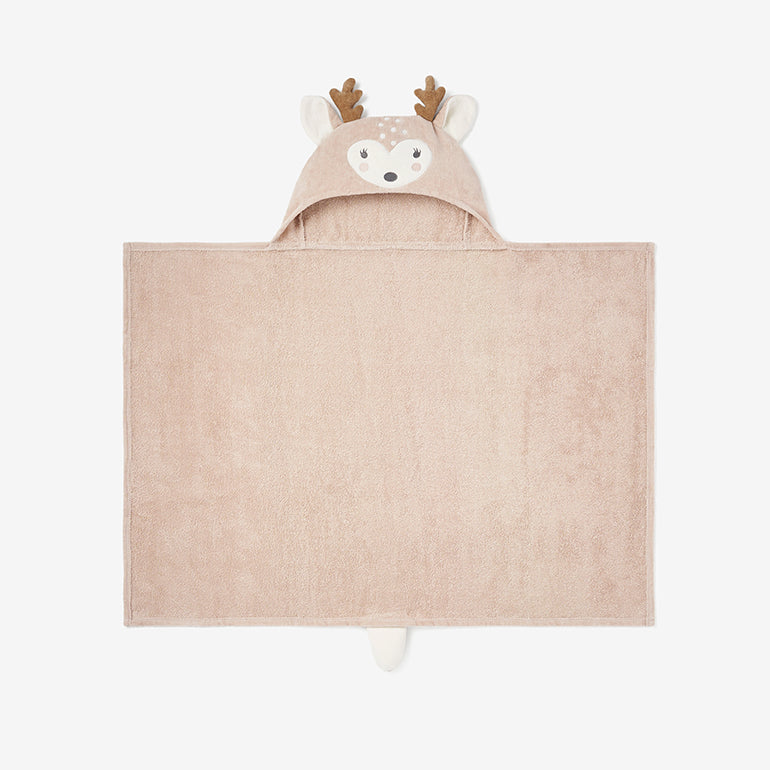 Hooded Baby Bath Wrap - Fawn