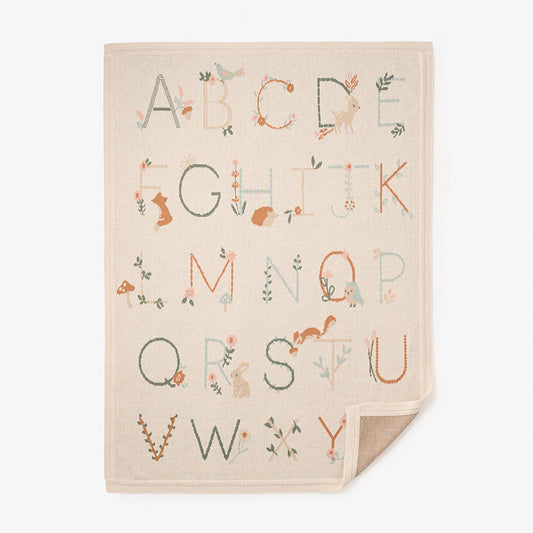 Alphabet Blanket - Cream