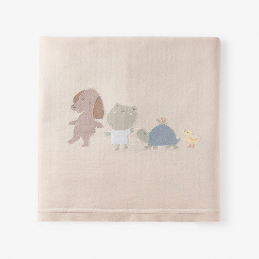 Pond Friends Cotton Knit Baby Blanket