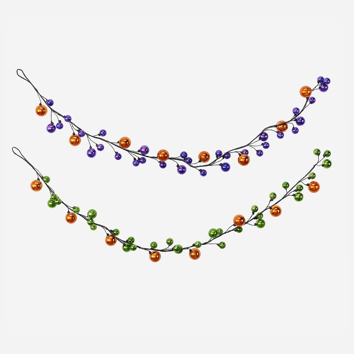 Halloween Ball Garland, Set of 2 Assorted