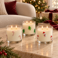 Christmas Scented Candle, Set of 3 Assorted