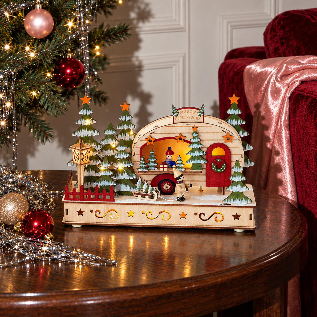 Holiday Trailer Scene with Timer