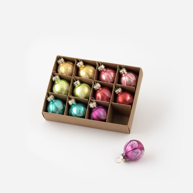 Mini Ball Ornament in Gift Box - Set of 12 - Ornaments by Carlyle Avenue