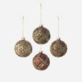 Lavish Ball Ornament, Set of 4 Assorted
