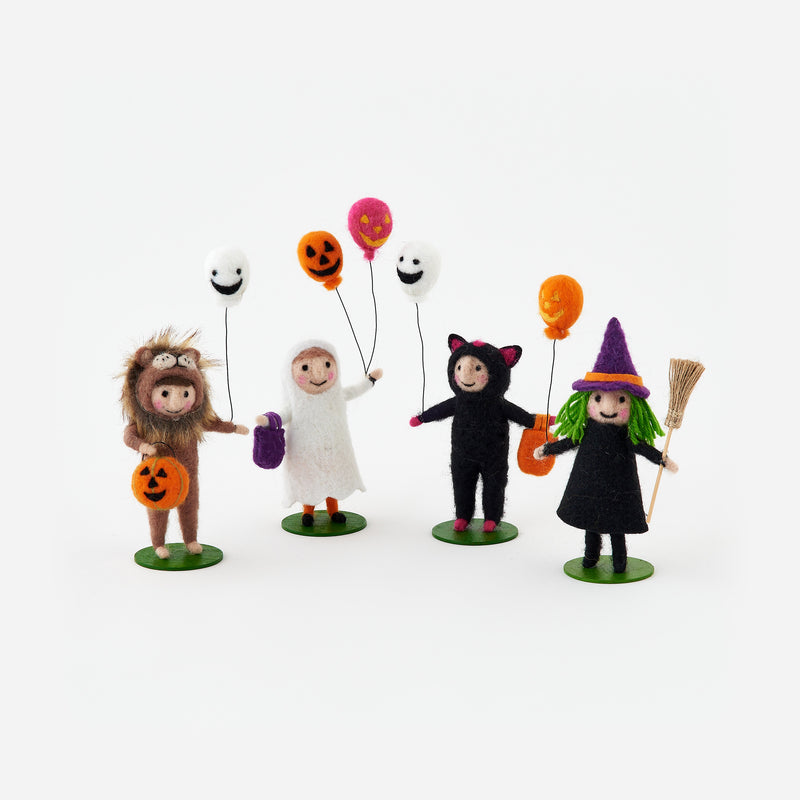 Trick or Treaters, Set of 4 Assorted