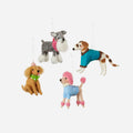 Fancy Dog Ornament, Set of 4 Assorted