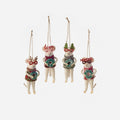 Felt Mouse Ornament, Set of 4 Assorted