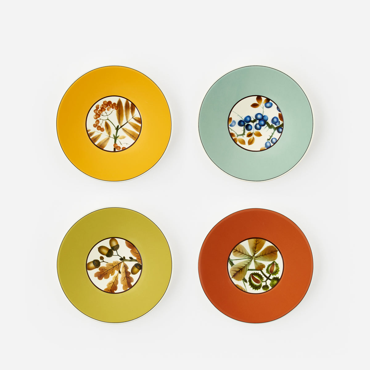 Harvest Plate in Gift Box, Set of 4 Assorted