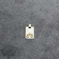 14k Libra Rectangular Pendant - Jewelry by Carlyle Avenue