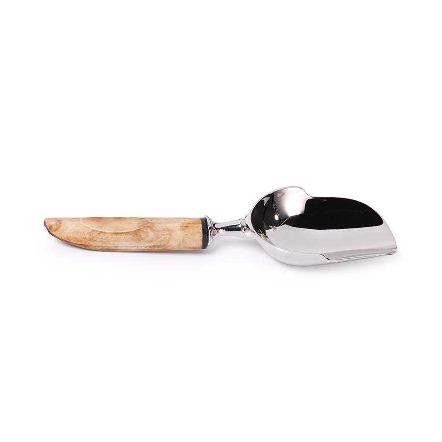 Natural Wood Handle Ice Scoop