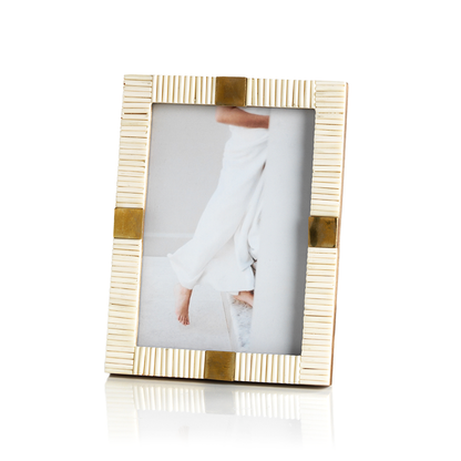 Maha Bone w/ Brass Trim Photo Frame - Picture Frames by Carlyle Avenue