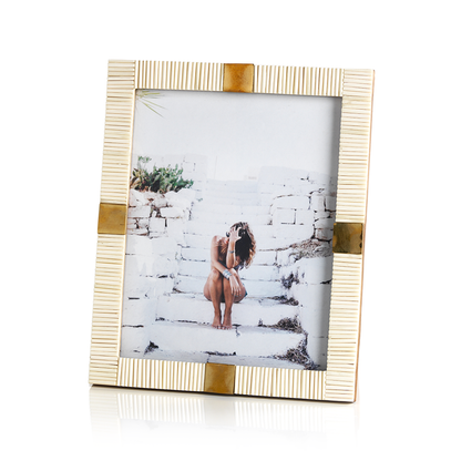 Maha Bone w/ Brass Trim Photo Frame - Picture Frames by Carlyle Avenue