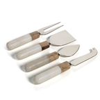 Marble and Wood Cheese Tool Set - Kitchenware by Carlyle Avenue