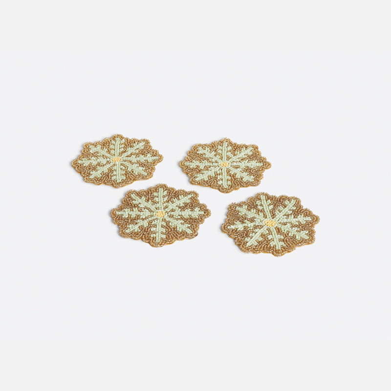 Beaded Snowflake Coaster