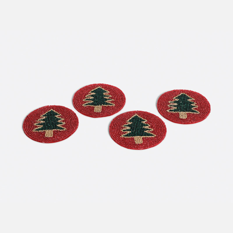 Beaded Tree Coaster