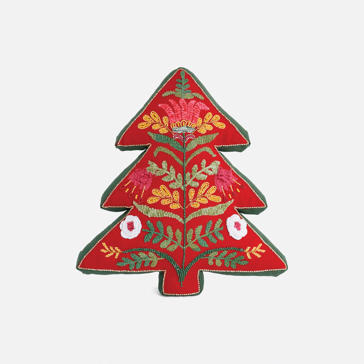 Decorated Christmas Tree Pillow