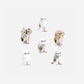 Arctic Owl Ornament, Set of 6 Assorted