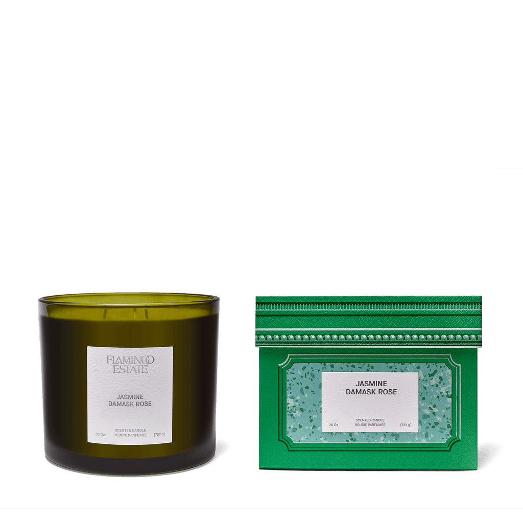 Jasmine Damask Rose Candle - 3-Wick