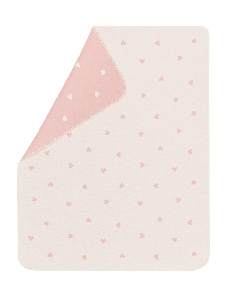 Baby Blanket - Pink Hearts - Baby Blanket by Carlyle Avenue