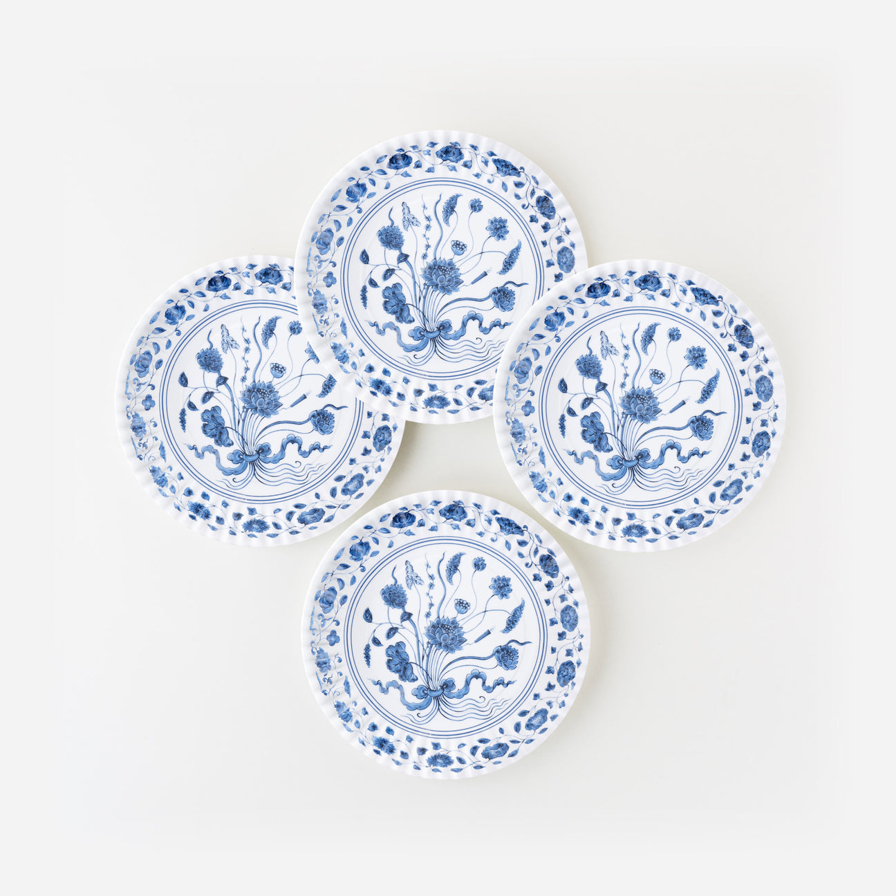 Botanical 'Paper' Plate - Set of 4 - Plates by Carlyle Avenue