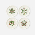 Botanical "Handmade" Plate, Set of 4 Assorted