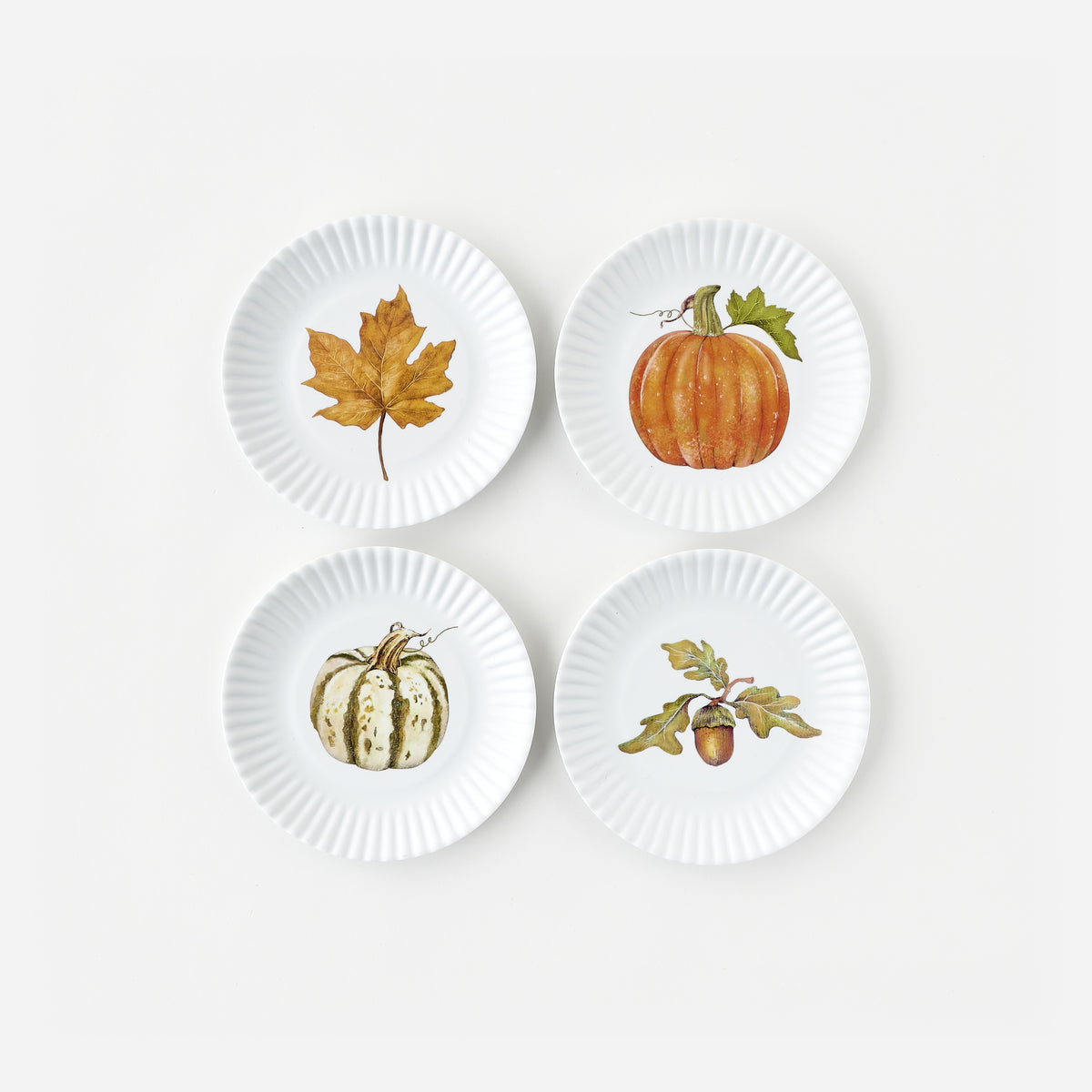 Fall "Paper" Plate, Set of 4