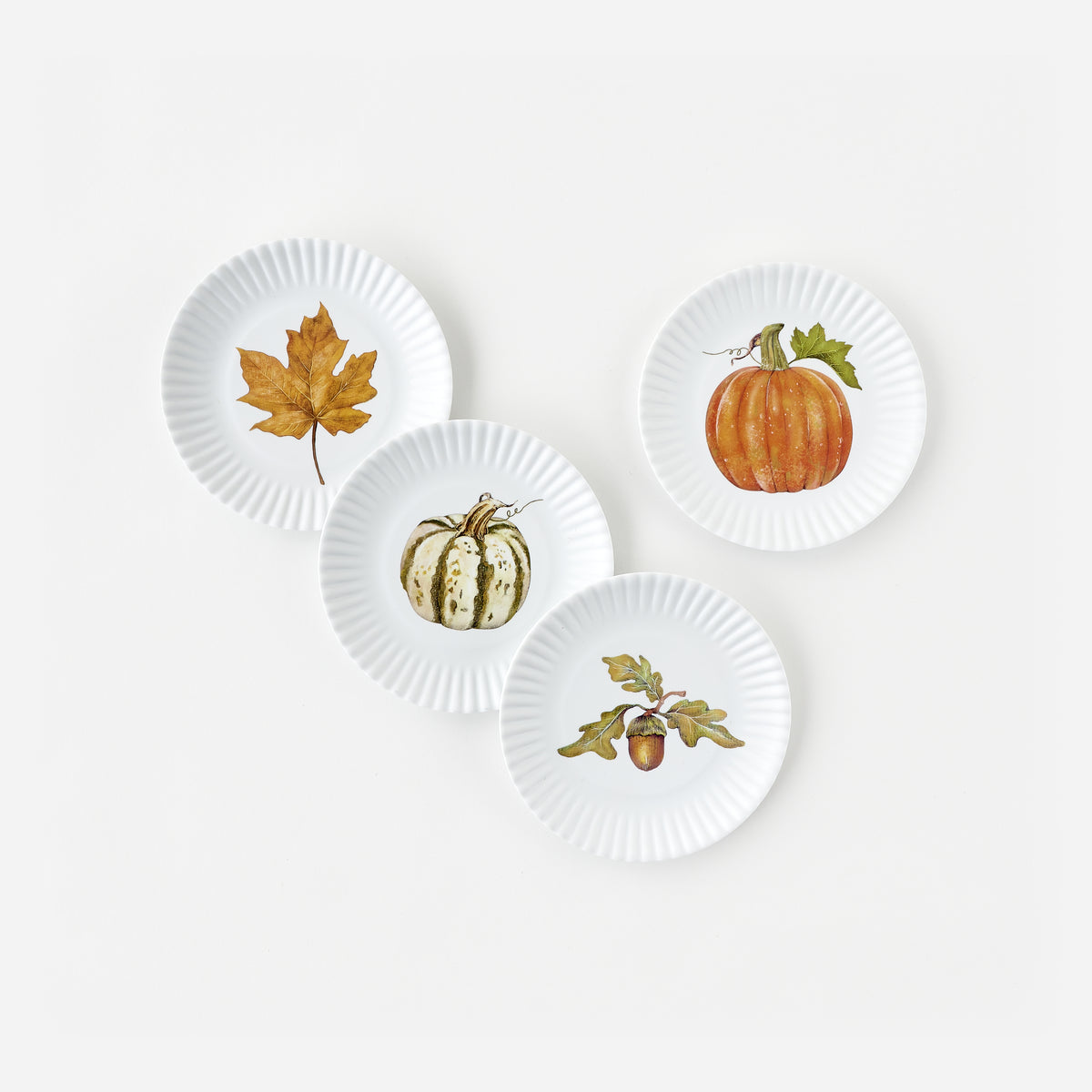 Fall "Paper" Plate, Set of 4