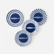Fish "Paper" Appetizer Plate, 4 Assorted Plates
