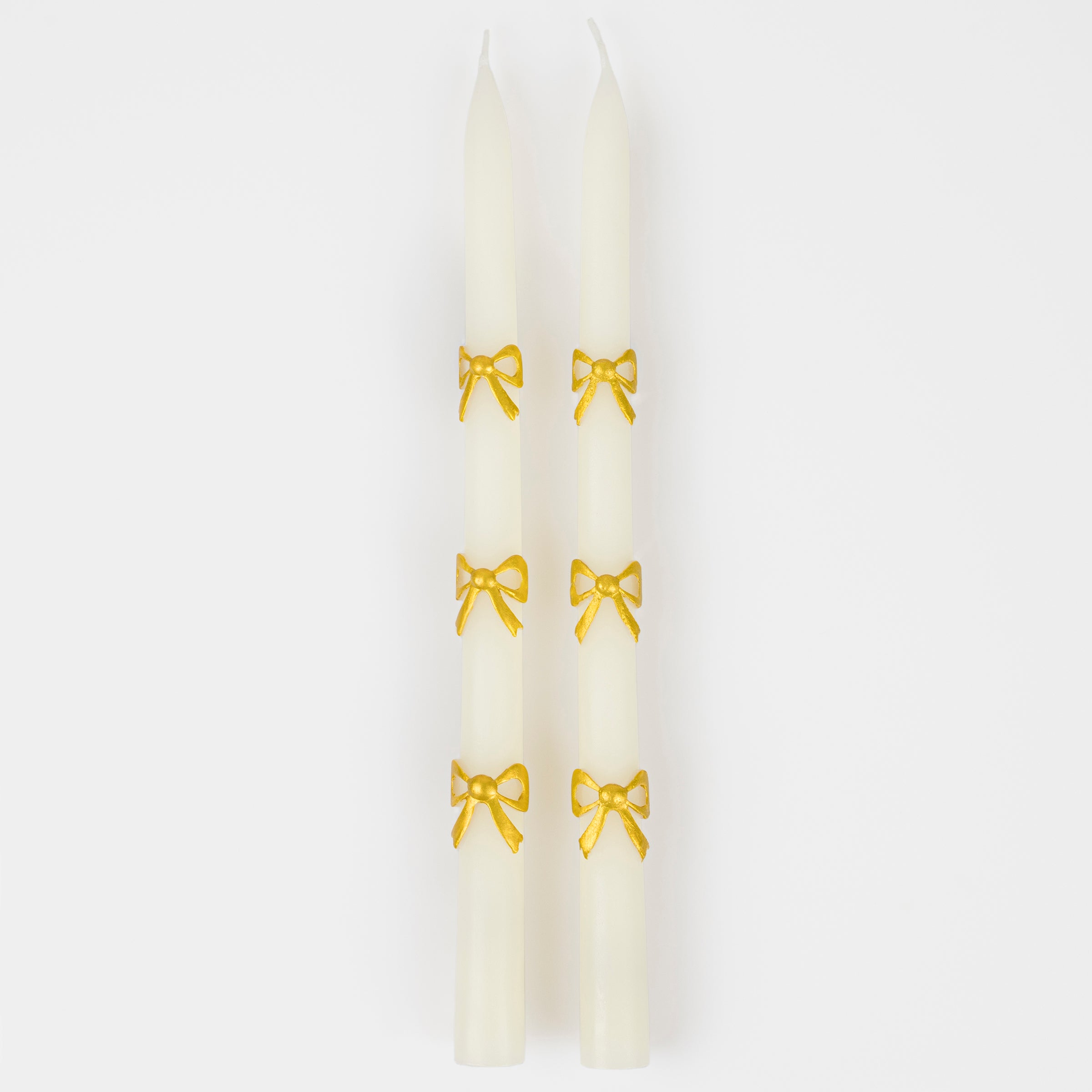 Gold Bow Taper candles - Candles by Carlyle Avenue