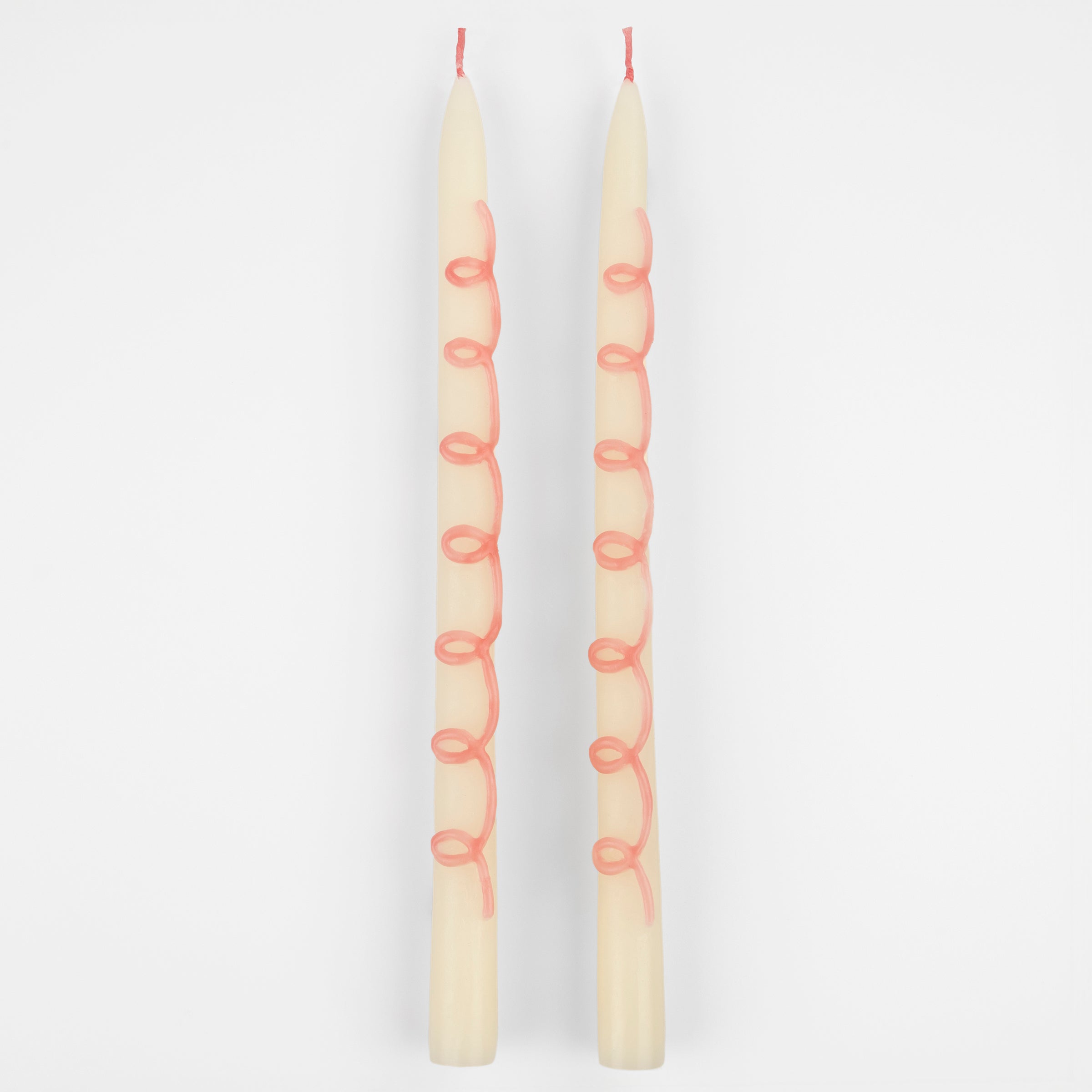 Pink Swirl Taper Candles - Candles by Carlyle Avenue