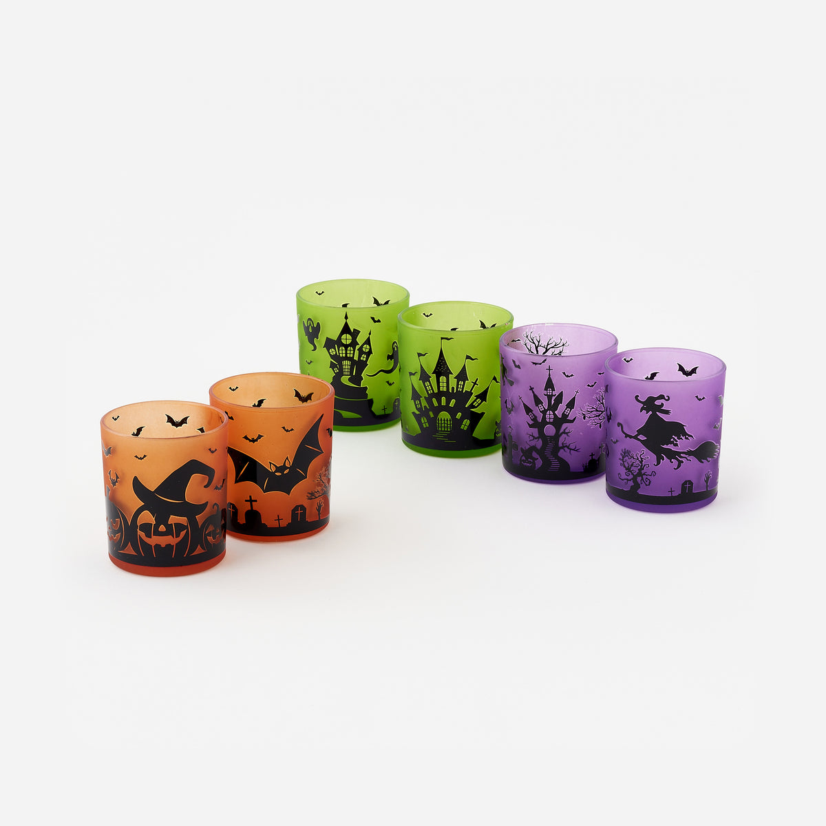 Halloween Votive Holder, Set of 6 Assorted