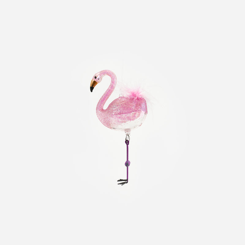 Flamingo Ornament, Set of 4