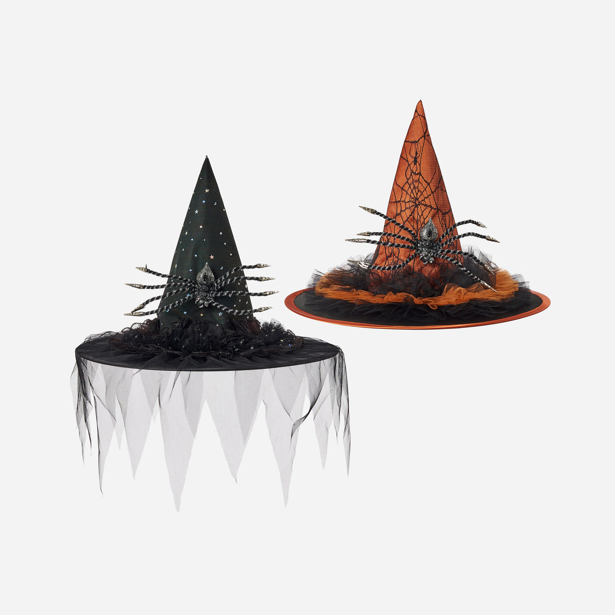 Glitzy Spider Hat, Set of 2 Assorted