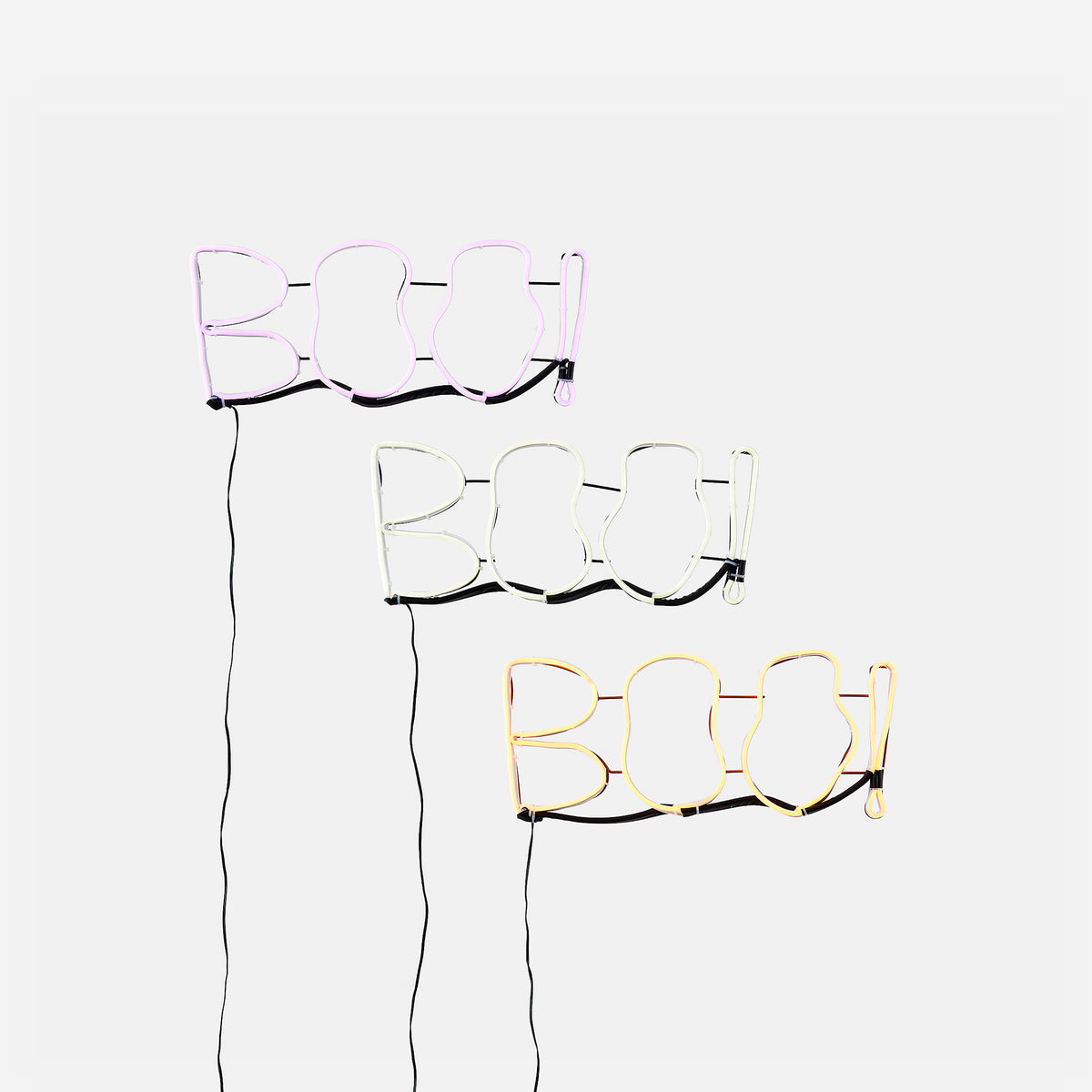 BOO LED Sign, Set of 3 Assorted