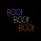 BOO LED Sign, Set of 3 Assorted